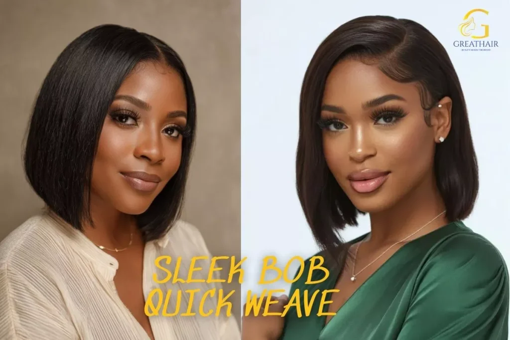 Revamp Your Look with These 10 Quick Weave Hairstyles 16 Sleek Bob Quick Weave