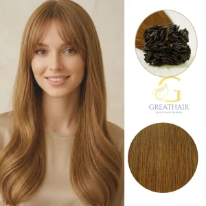Straight K-Tip Human Hair - Color #6