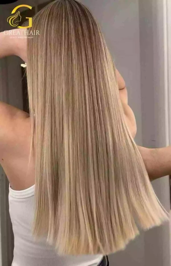 Straight K-tip Hair Extensions - Piano 60+12Y
