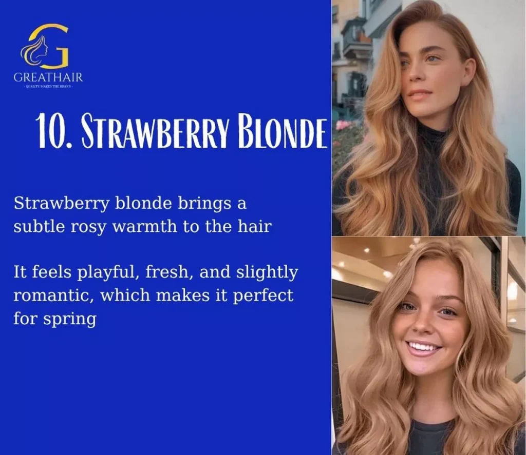 Best Blonde Hair Color Ideas for Spring 2026: 13 Styles to Try Now 17 Strawberry Blonde Hair Color