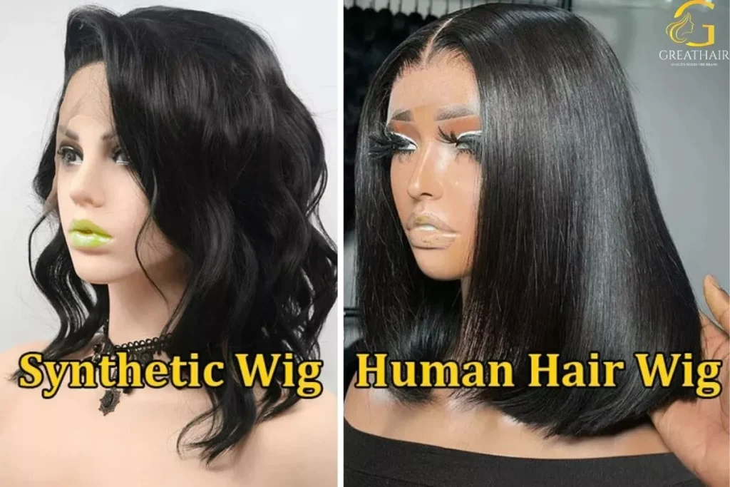 What Is a Lace Front Wig? The Key to Effortless Natural Beauty 4 Human Hair vs Synthetic Lace Front Wigs