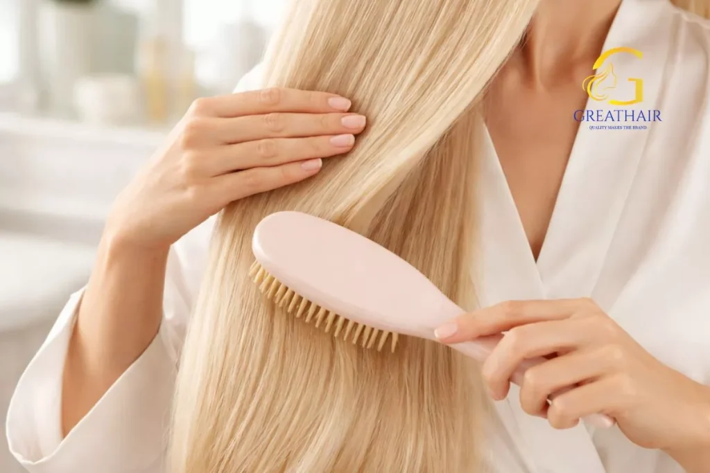 18 Inch Hair Extensions for Gorgeous Styles 11 how to brush 18 inch hair extensions correctly