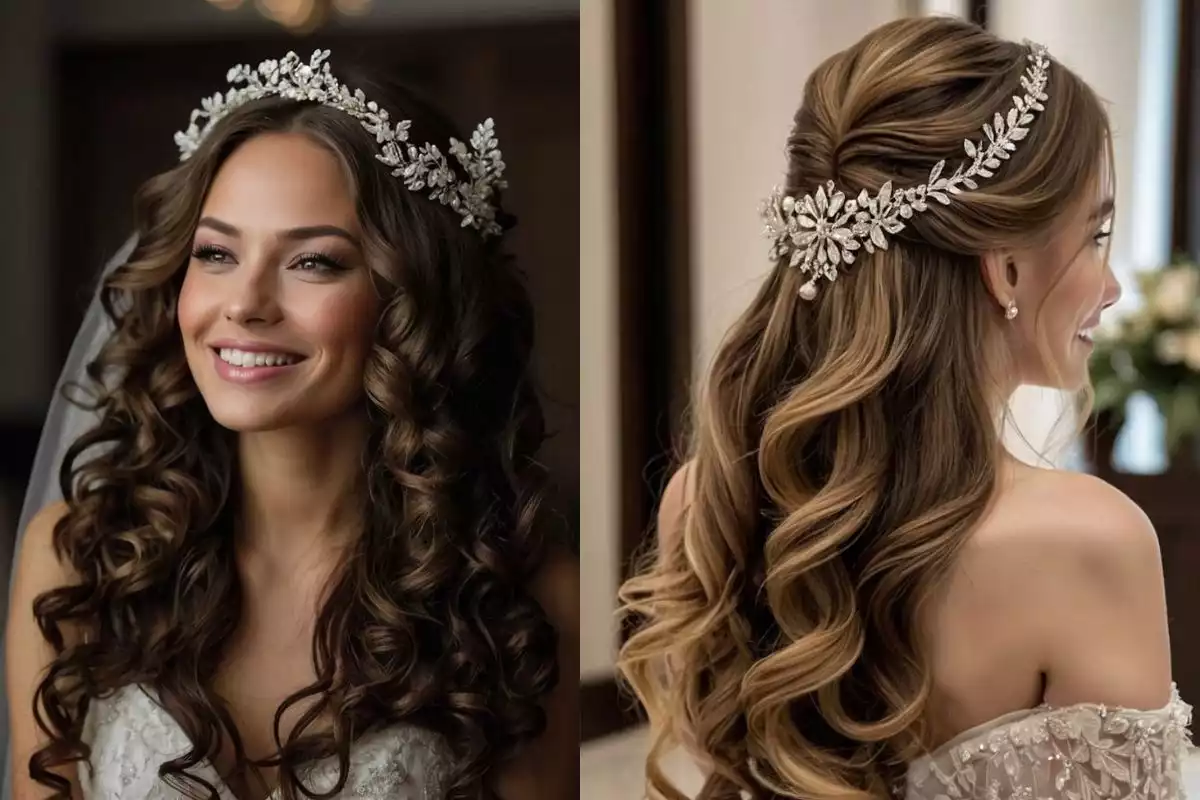 Bridal Hair with Flowers