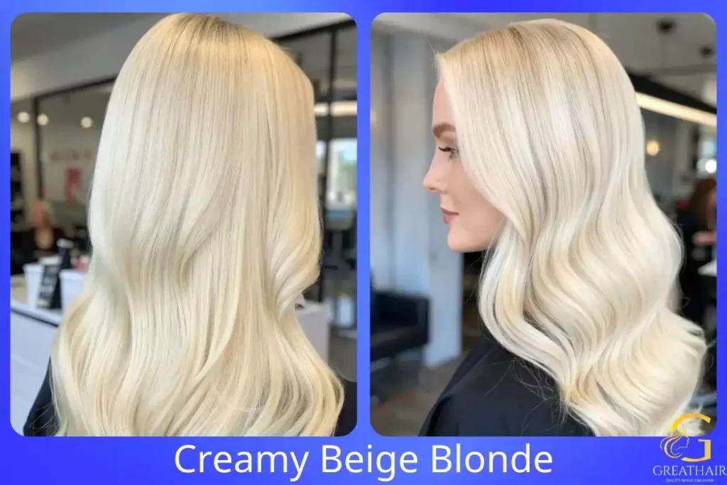 9+ Trendy blonde hair colors Salon-Quality Looks for All Year 7 Creamy Beige Blonde