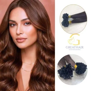 Elegant Cajun Color Hair Y-Tip Extensions (2)