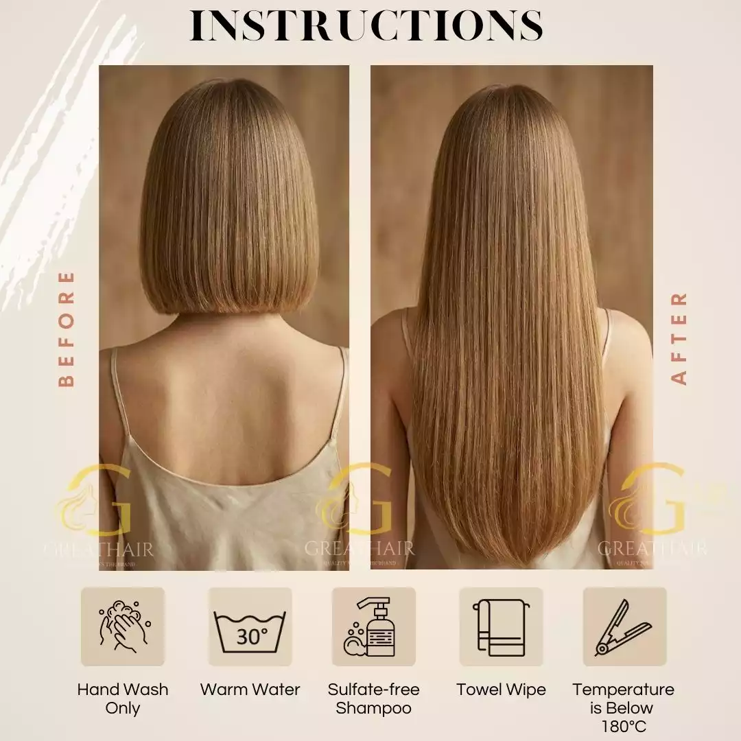 Color 4B Straight I Tip hair extensions