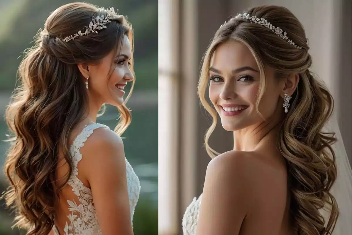Half Up Half Down Wedding Hair