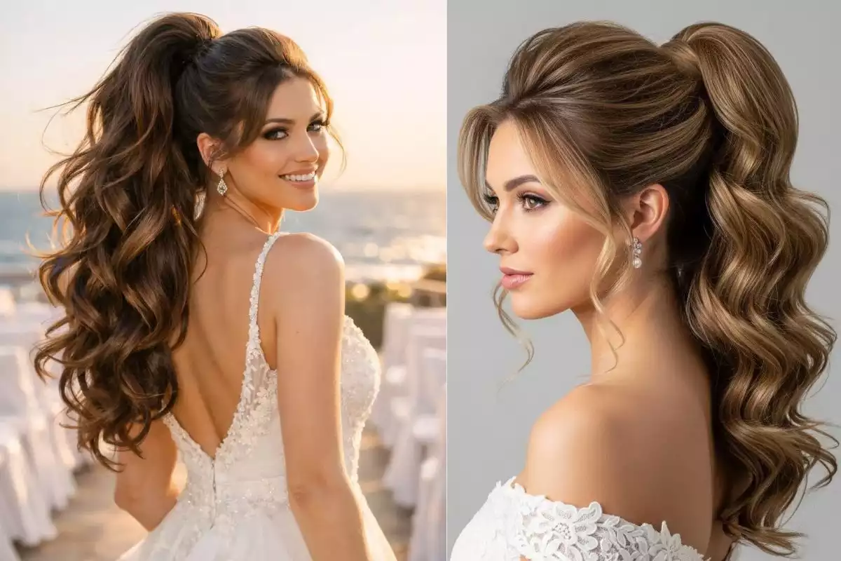 Modern Bridal Ponytail