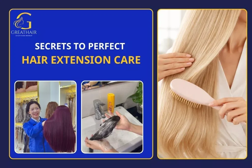 Secrets to Perfect Hair Extension Care 4 Secrets to Perfect Hair Extension Care