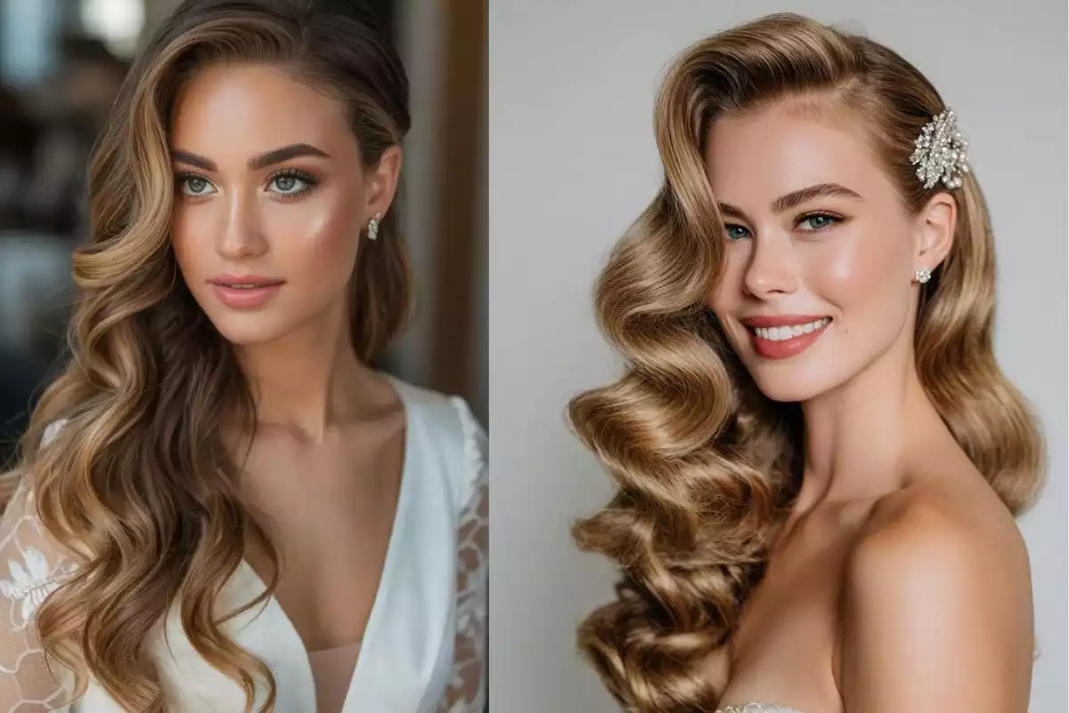16 Wedding Hairstyles for Every Bridal Style 33 Side-Swept Wedding Hair