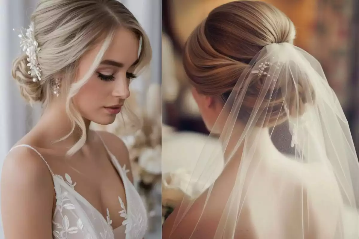 Sleek Low Wedding Bun