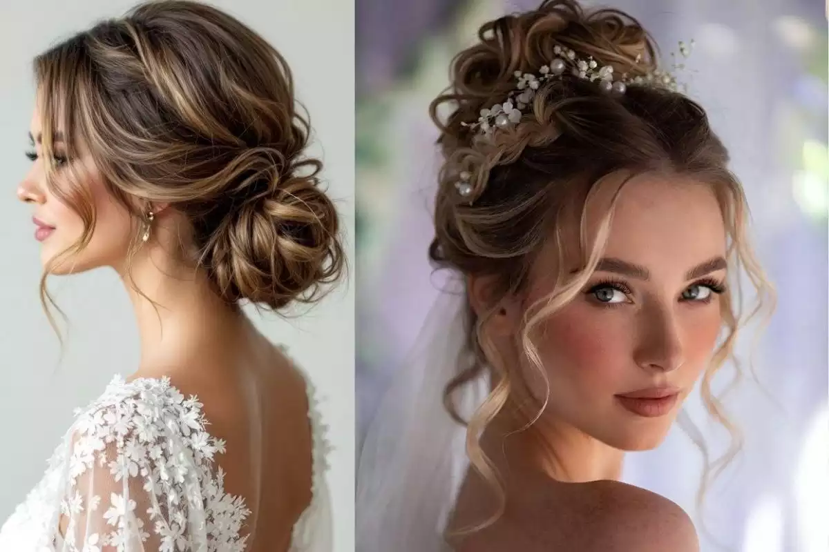 Soft Messy Wedding Bun