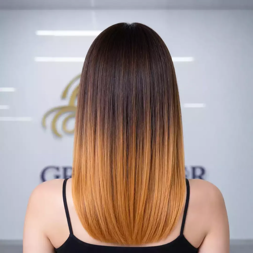 Chestnut Brown Ombre Bundles Straight Hair Extensions