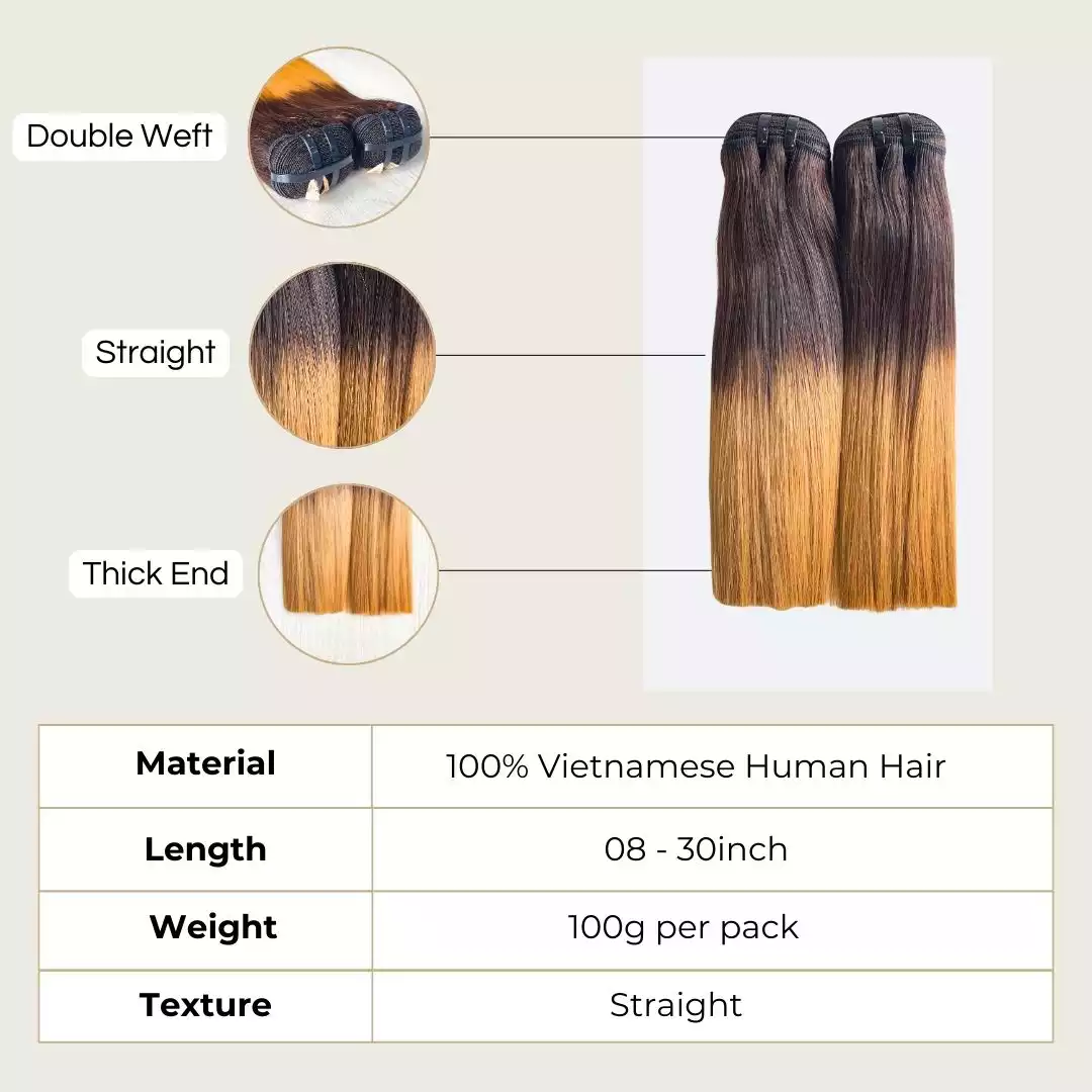 chestnut brown ombre hair (2) Beautiful Chestnut Brown Ombre Hair: 08–30 Inch Premium Double Weft