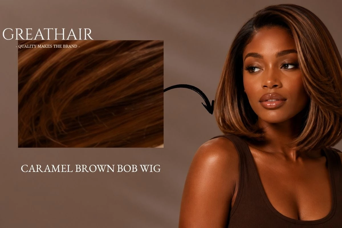 Caramel Brown Bob Wig