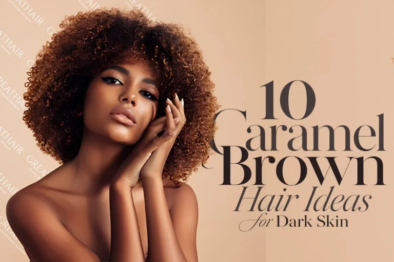 Caramel Brown Hair Ideas for Dark Skin