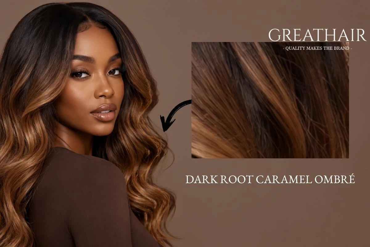 Dark Root Caramel Ombré