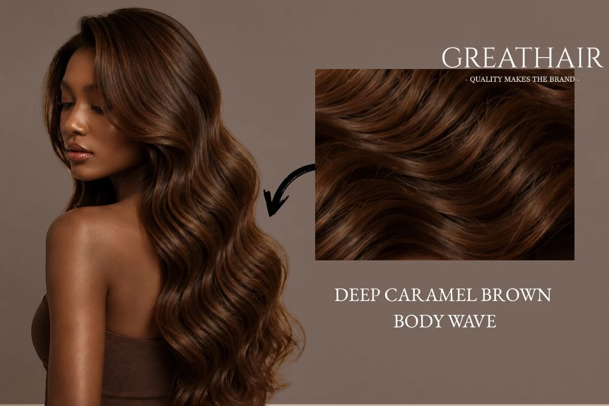 Deep Caramel Brown Body Wave