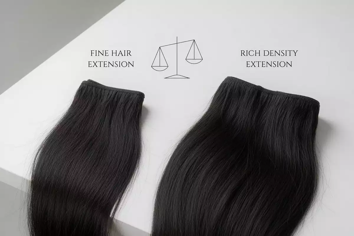 Fine Hair vs Rich Density Extensions Which One Fits Your Hair Best 4 Weft Weight and Scalp Comfort