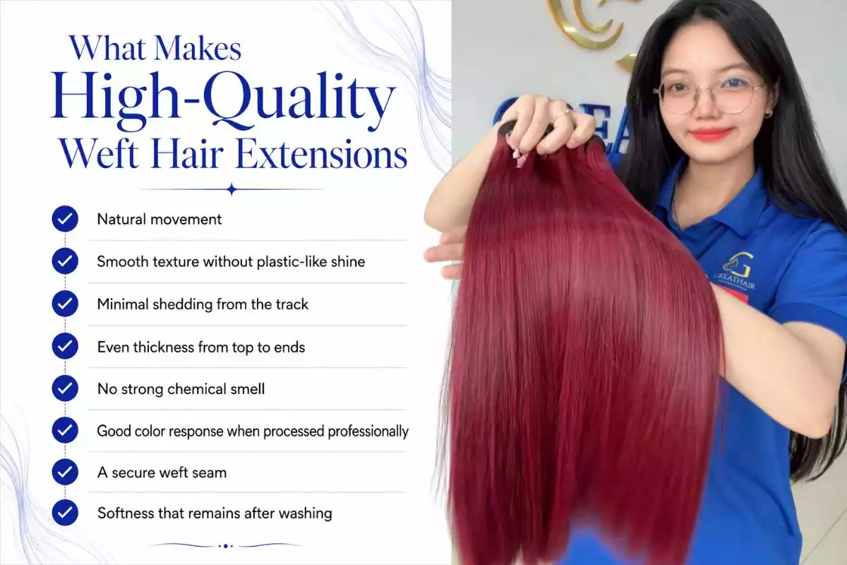 The Ultimate Guide to Weft Hair Extensions 4 What Makes High-Quality Weft Hair Extensions