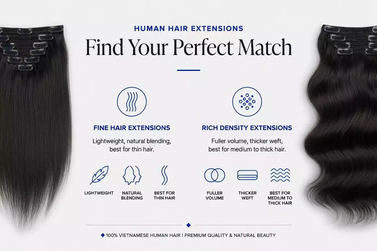 Fine Hair vs Rich Density Extensions Which One Fits Your Hair Best 6 Which One Should You Choose