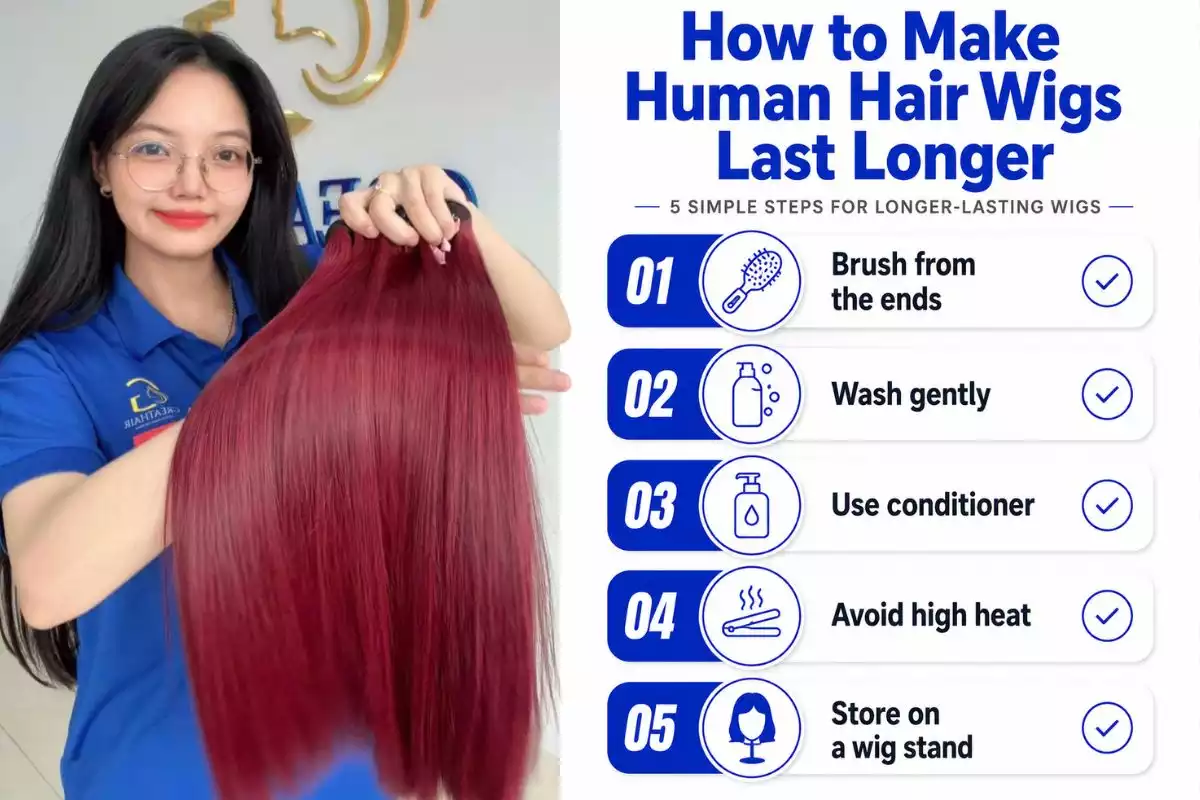 How Long Do Human Hair Wigs Last? Tips to Make Them Last 7 how to make human hair wigs last longer care tips
