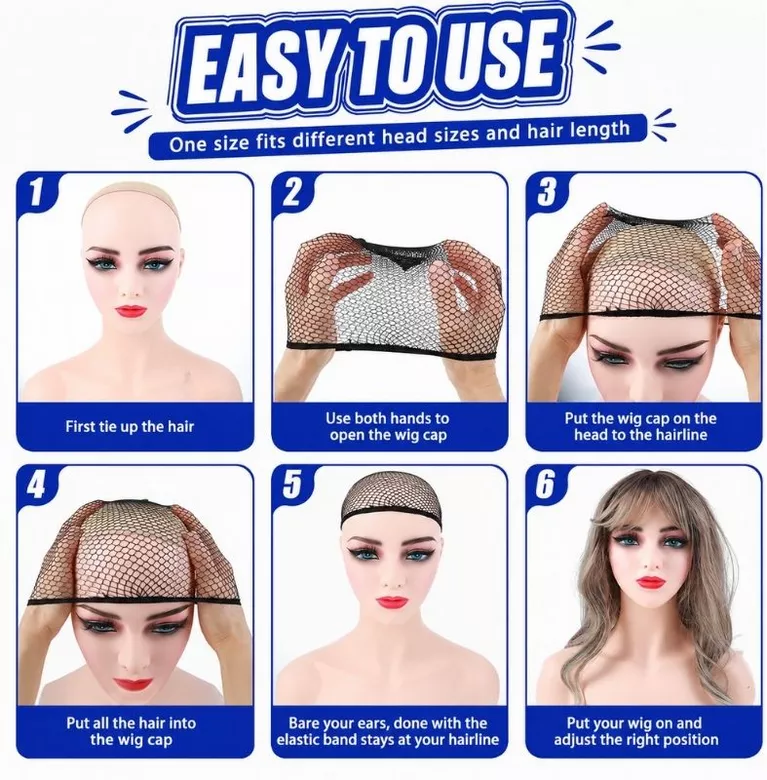 What Is a Wig Cap? Benefits, Types & Capless Wig Comparison 5 How to put on a wig cap