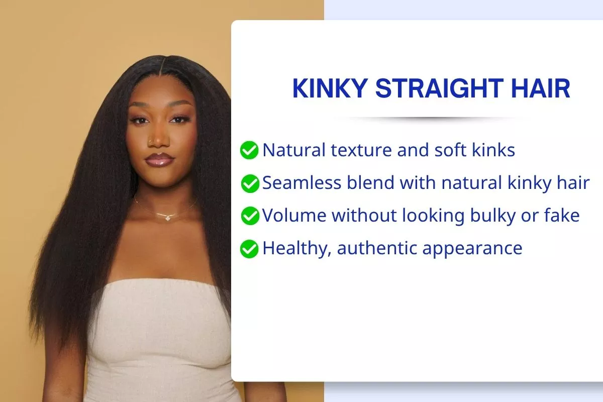 Top 4 Best Human Hair Weaves Product Lines for Your Startup Brand 3 Kinky Straight Hair