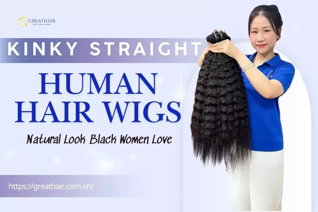 Kinky Straight Human Hair Wigs