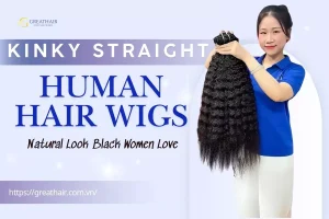 Kinky Straight Human Hair Wigs