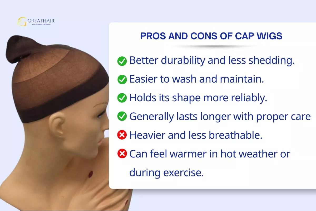 Pros and Cons of Cap Wigs