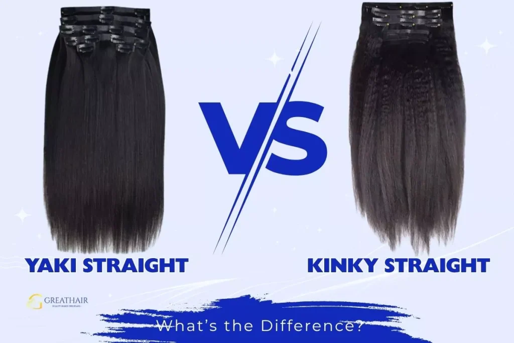 Yaki straight vs kinky straight hair