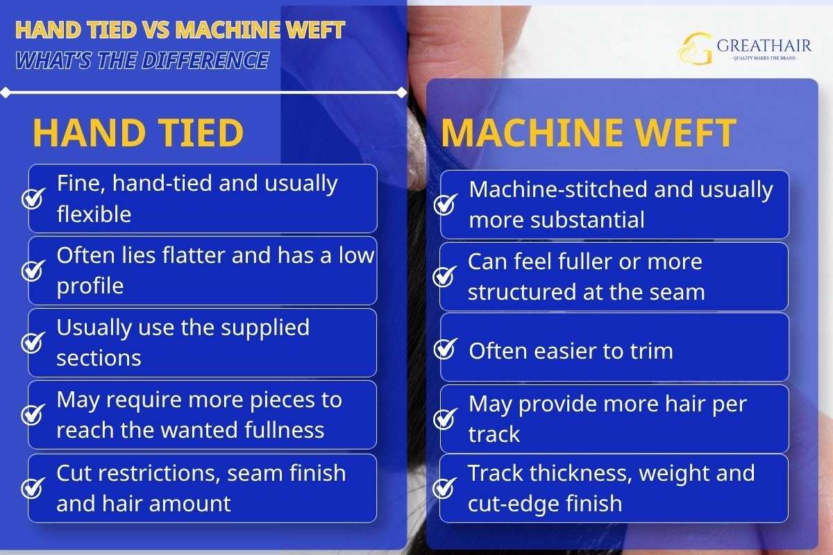 Hand Tied vs Machine Weft What’s the Difference 2 Hand Tied vs Machine Weft What’s the Difference