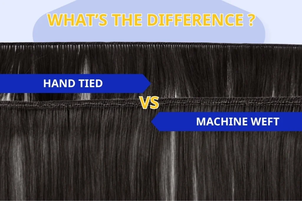 Hand Tied vs Machine Weft