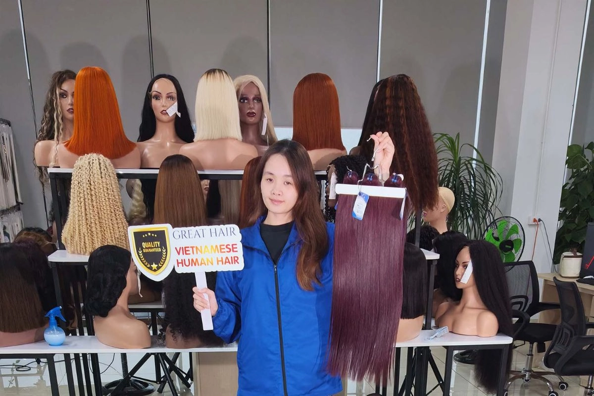 Wig Density Decoded for a Natural Look That Feels Like You 4 Bone straight, body-wave and kinky-curly human hair wigs showing how texture changes the visual effect of wig density